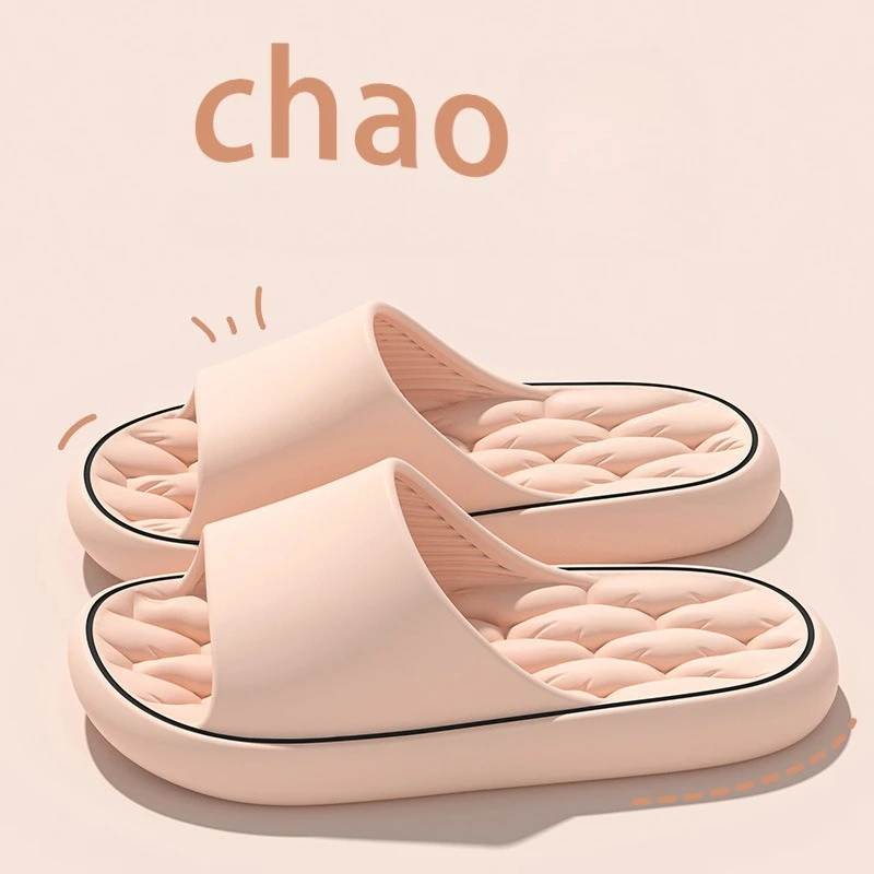 جديد سوبر ضوء النعال الناعمة بسيطة الأزياء الشرائح إيفا الأحذية المرنة أحذية رياضية ملونة في باب الحمام الوجه يتخبط بالجملة