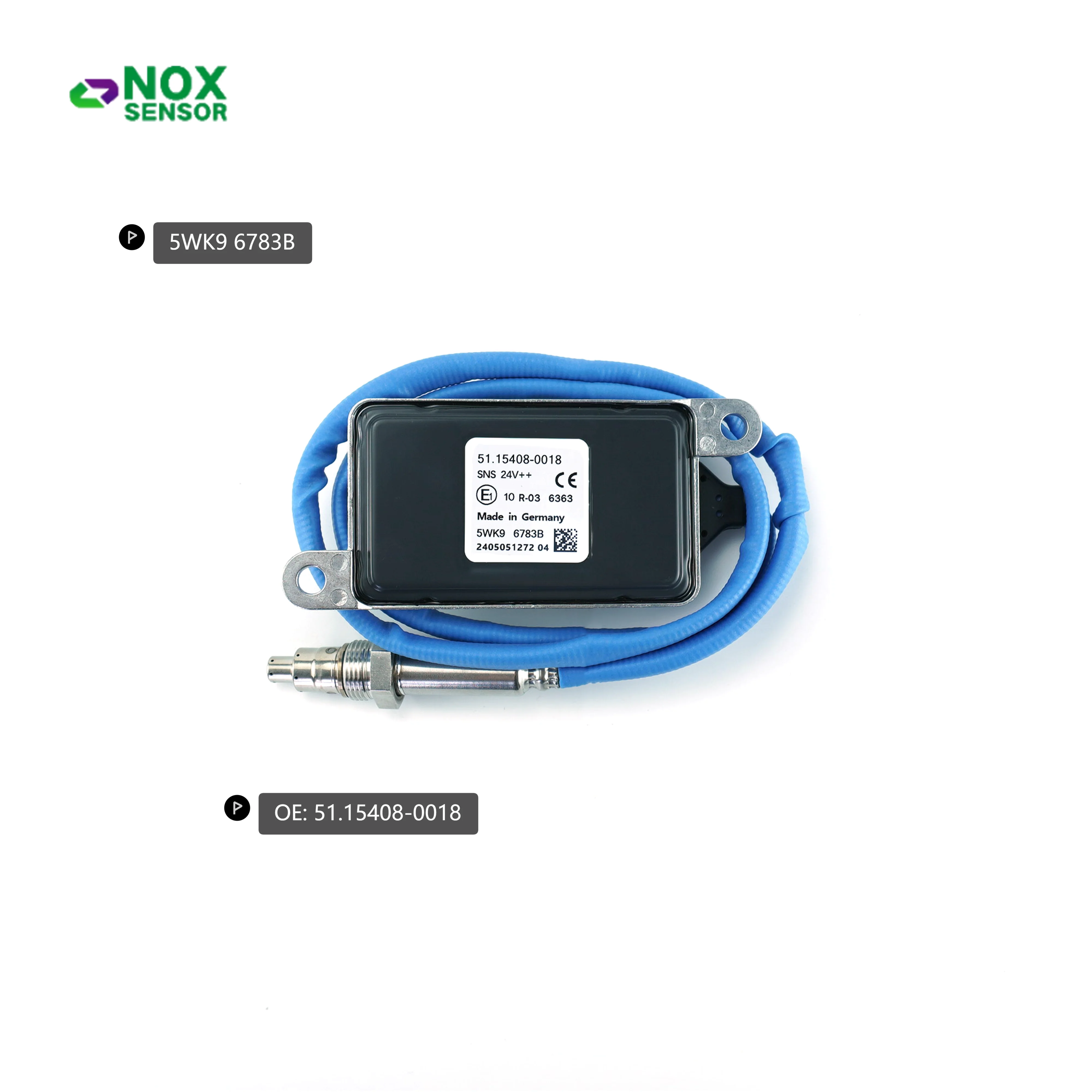 

51.15408-0018 NOX SENSOR 5WK96783B Nitrogen Oxide SENSOR 51154080018 High Quality Chip For M-an Euro6 Trucks