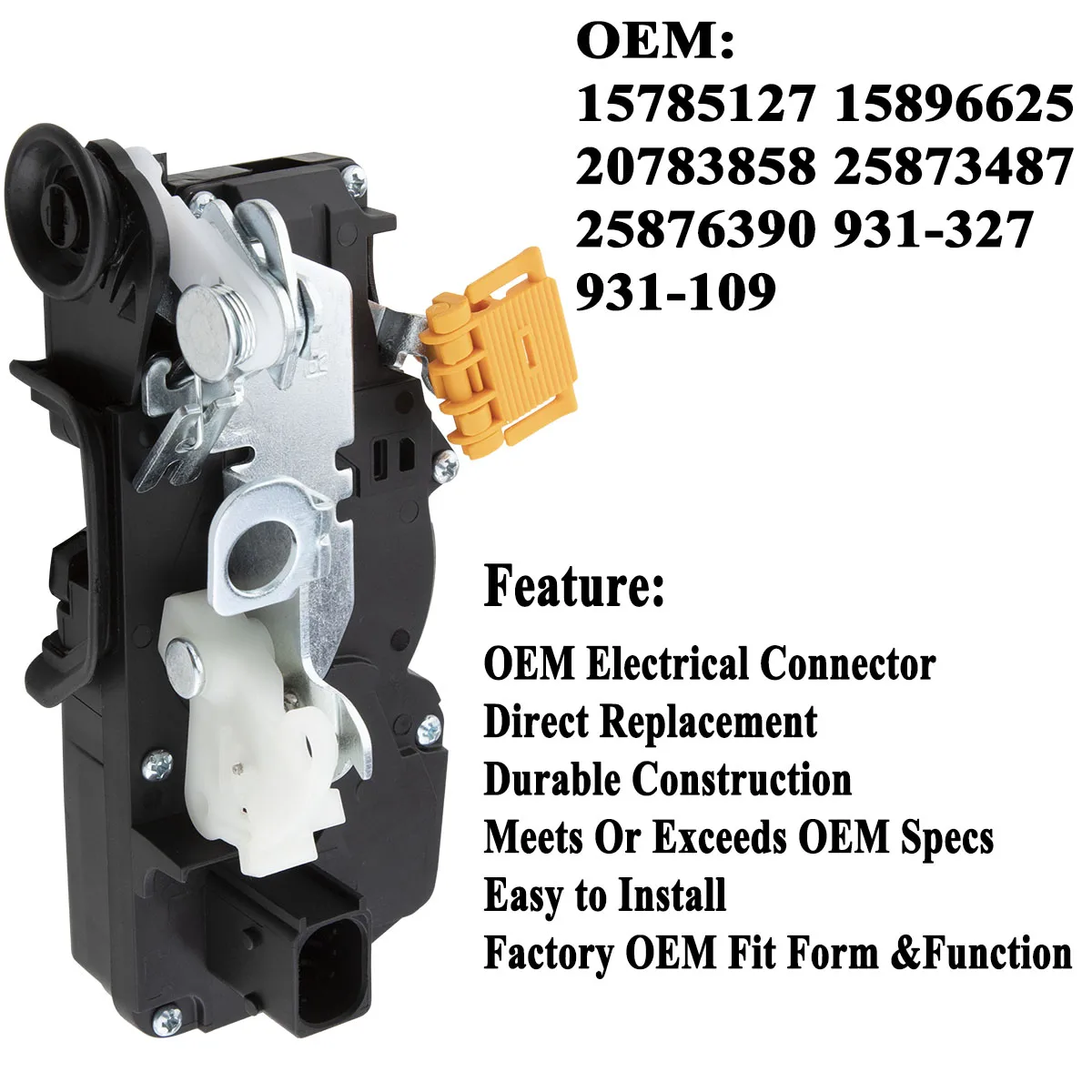 Door Lock Actuator Rear Right Passenger 931-109 15785127 15896625 For Chevrolet Tahoe Cadillac Escalade GMC Sierra Yukon