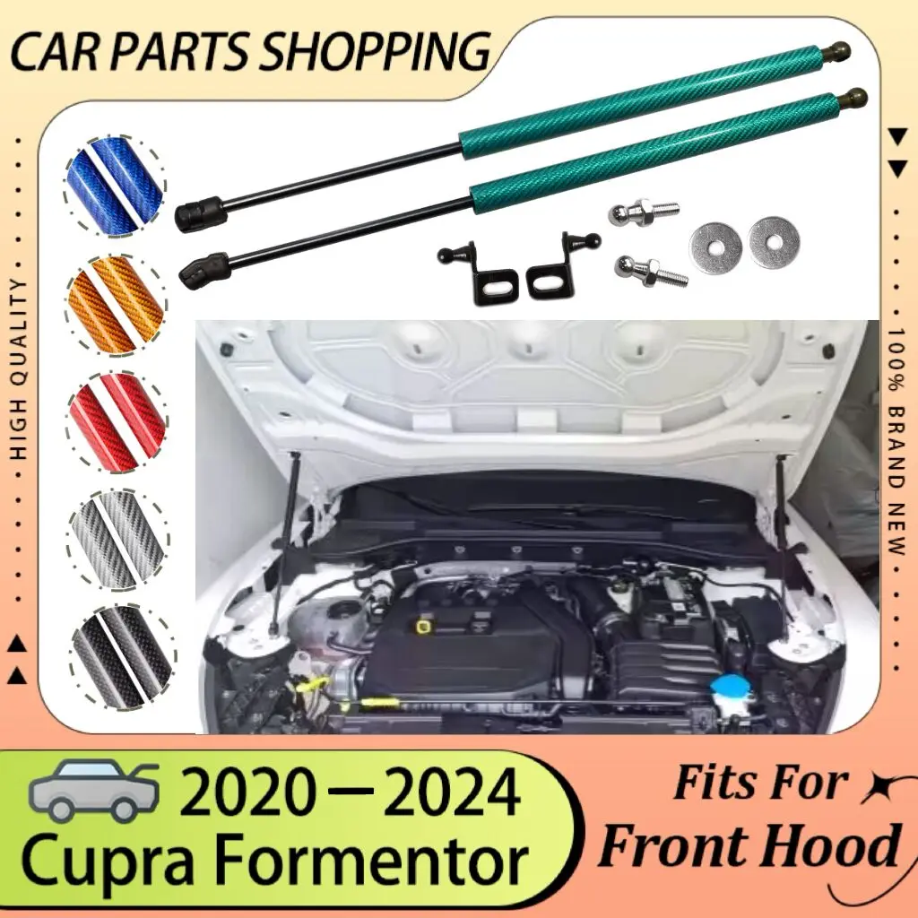 Hood Hydraulic Damper for Cupra Formentor 2020 2021 2022 2023 Front Bonnet Refit Piston Rods Gas Struts Lift Supports Shock Prop