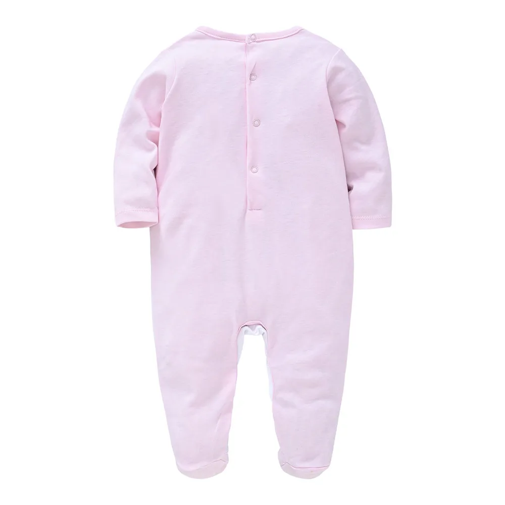 Newborn Baby Girls Rompers Long Sleeve Cotton Full Sleeve Clothes 0-12 Months Unicorn Design Infant Jumpsuit