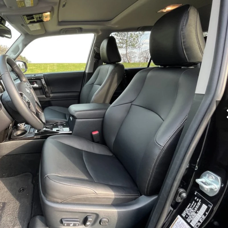 

2010-2024 Leather Car Seat Covers Custom Fit Toyota 4Runner SR5 Limited TRD Trail Venture 5 6 7 8 Seats Interior Protector