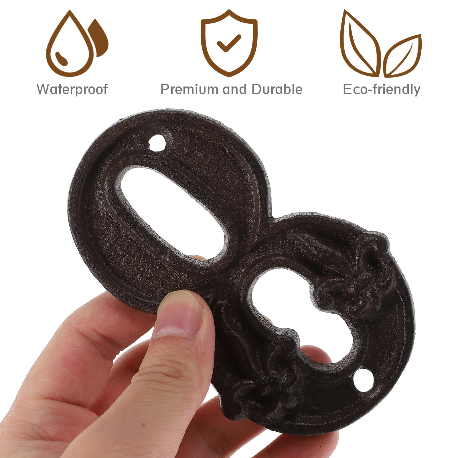 

Vintage Cast Iron Door Numbers Black Wall Mounted House Signs For Room Gate Address Number Decor