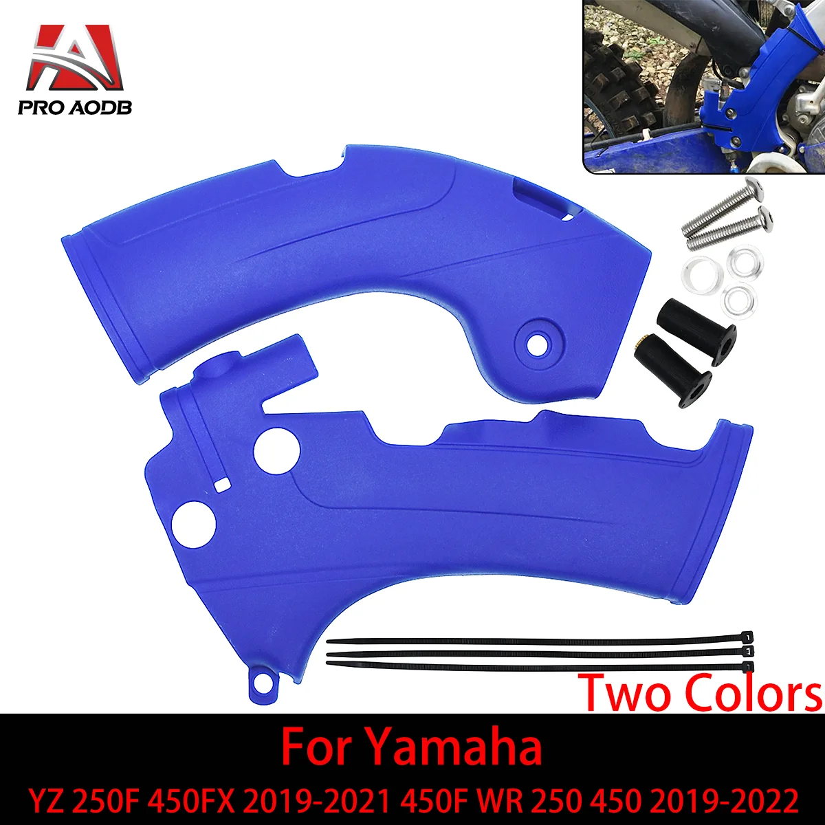 Motorcycle Two Colours Plastic Frame Protection Frame Guards Covers For Yamaha YZ 250F 450FX 2019-2021 450F WR 250 450 2019-2022