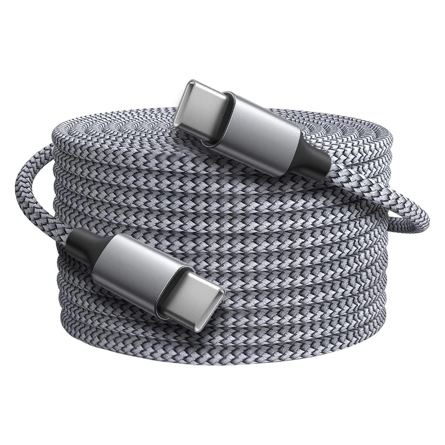 3 szt. Kabel USB-C do USB-C 60W do szybkiego ładowania, przedłużacz kabla do transmisji danych Type-C PD do iPhone 17/16 Series, Huawei, Xiaomi, Samsung, laptopów — 2