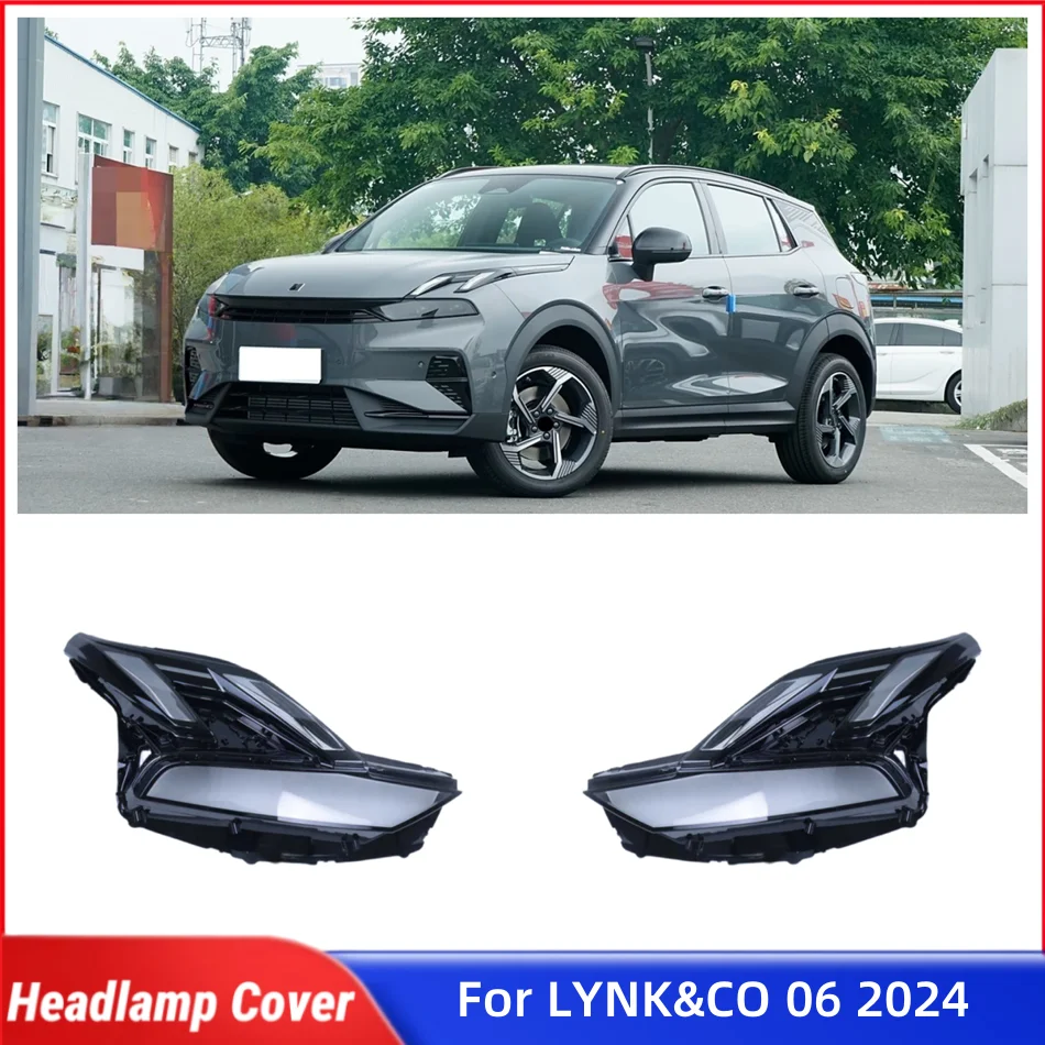 

For LYNK&CO 06 2024 Accessories Cars Lampshade Headlight Lens Car Front Headlight Lens Cover Lights Shell