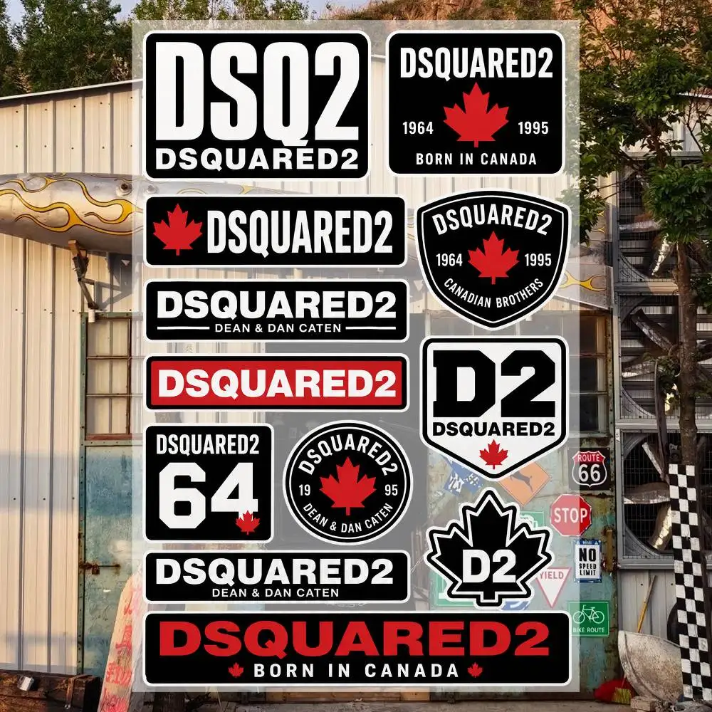 DS-quA-red2 Waterproof Vinyl Stickers for Car Motorcycle Bike Skateboard Laptop Bottle Phone