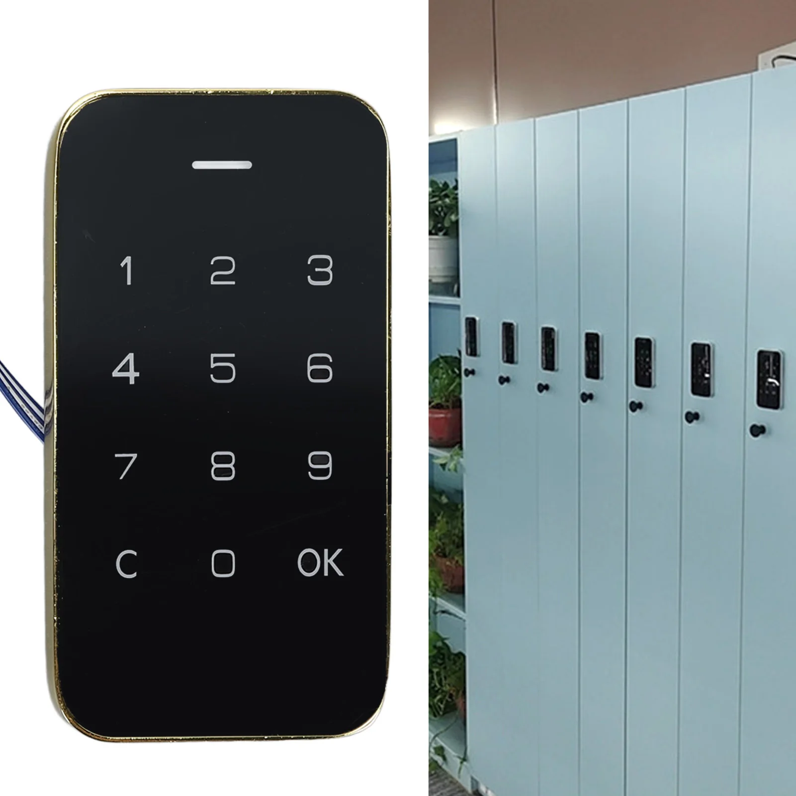 Digital Electronic Coded Lock Secure Touch Screen Password Lock For Cabinet Mailbox File Sauna Drawer School Lockers