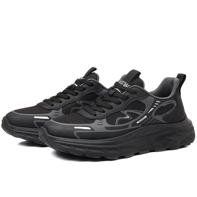 Extra Large Size Men's New Retro Thick‑Sole Shoes, Durable Lightweight Platform Casual Sneakers for Street Skateboarding & Daily