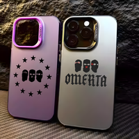 O-OmertaES 47 M-Maes Singer Phone Case For IPhone 16 15 14 13 12 11 Pro Max Black Matte Multicolor Laser Metallic Aurora Funda