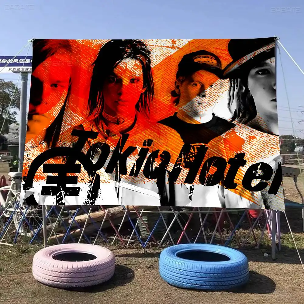 Tokio Hotel Bill Tom High End Quality Banner Printing Artistic Atmosphere Style Camping Flag