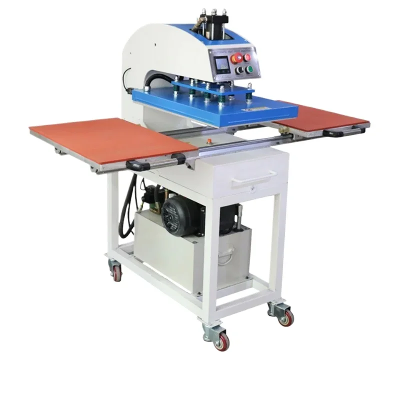 

60 * 80Cm hydraulic 220V double station clothing 380V hydraulic heat press machine