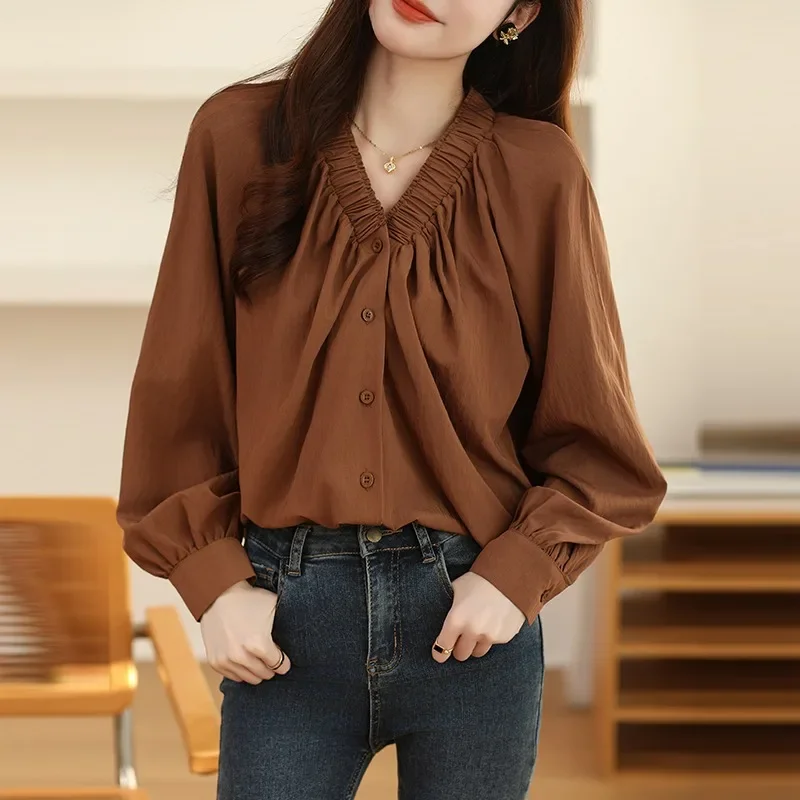 Cotton Mid-sleeve Thin Woman Blous Shir 2024 Summer New Loose Fashion Irregular Shirt Casual Vacation Top Korean Women's Clothes