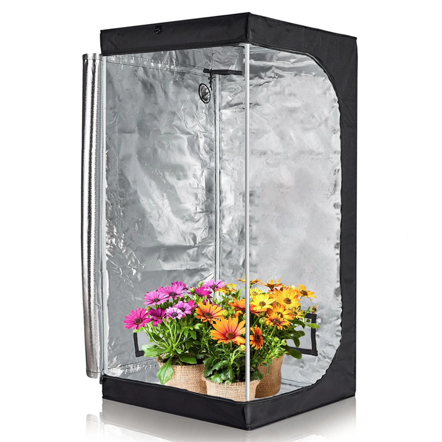 

60x60x140 1680D Full Kits Greenhouse Hydroponics Plant Grow Tent Indoor