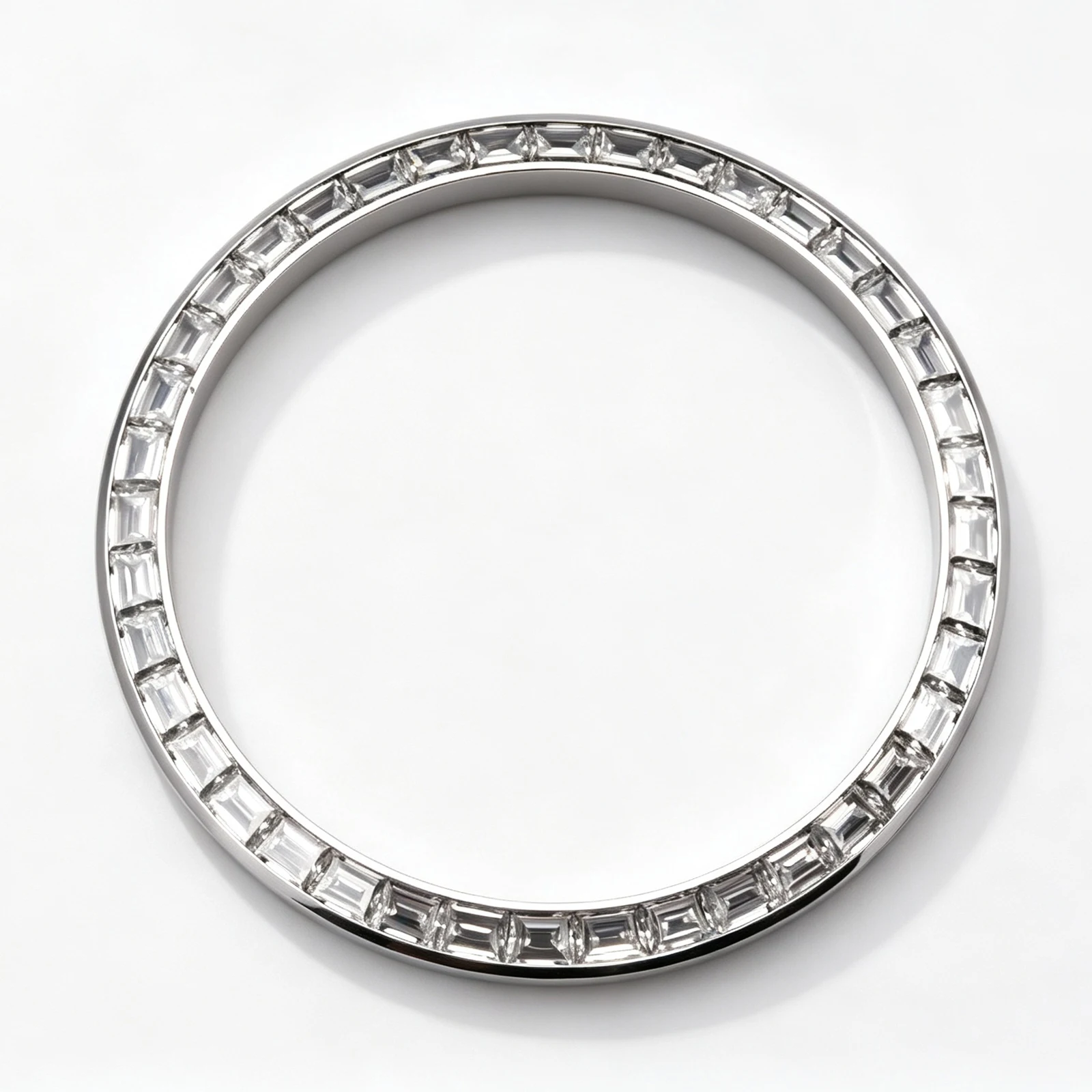 Moissanite Diamond Bezel for RLX Day-Date 40mm & Datejust 41 126334, Replacement Watch Bezel, Aftermarket Parts