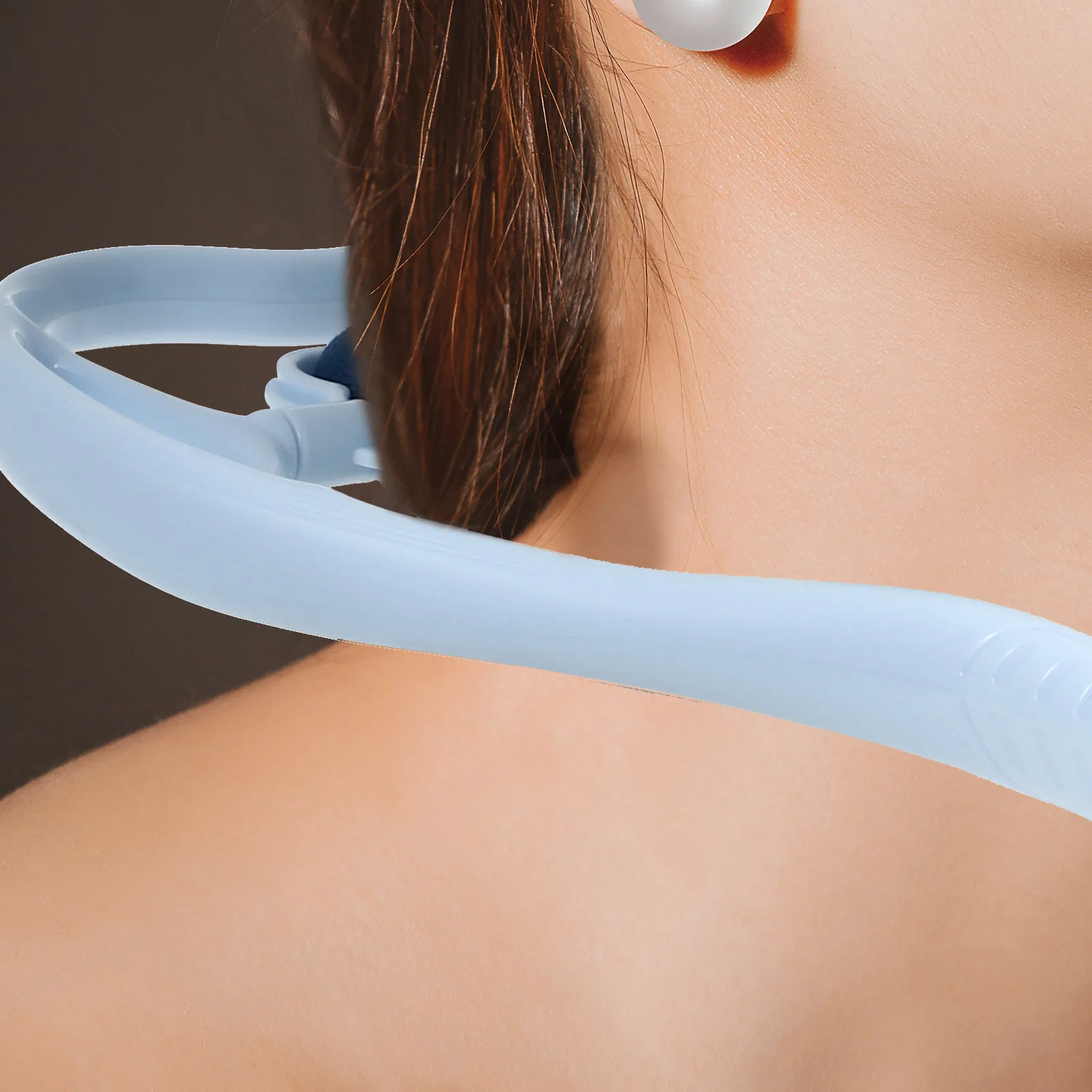 

Cervical Vertebra Massager Manual Roller Neck Pain Relief Trigger Point Tool PP TPR Lightweight Portable Home Use Spa