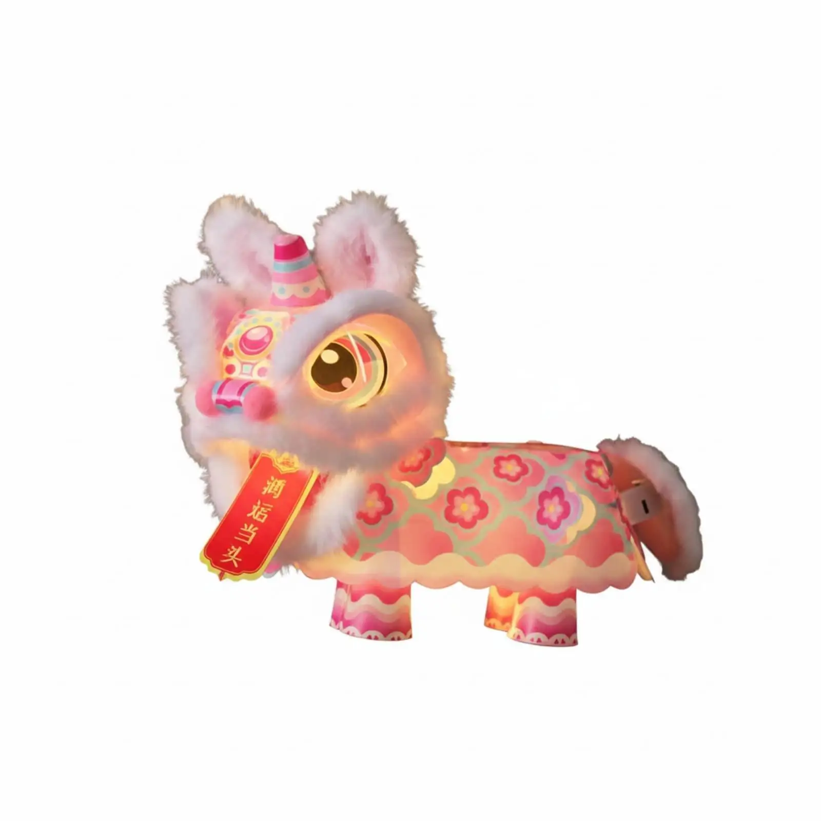 Lion Dance Lantern, Chinese New Year DIY Handcraft, Traditional holiday Decoration, Random design