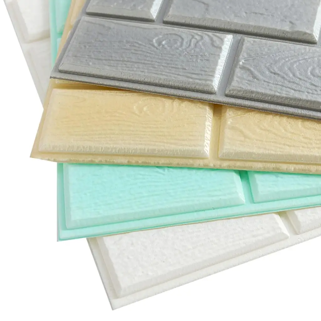 DIY 3D Brick Wall Stickers Soft PE Foam Self Adhesive Panels for Modern Home Decor Waterproof Design