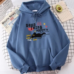 Good Thing Happen Just Lie In The Sun Man Streetwear Breathable Popular Hoody Graphic Fashion Sweatshirt Outdoor Holiday Clothes