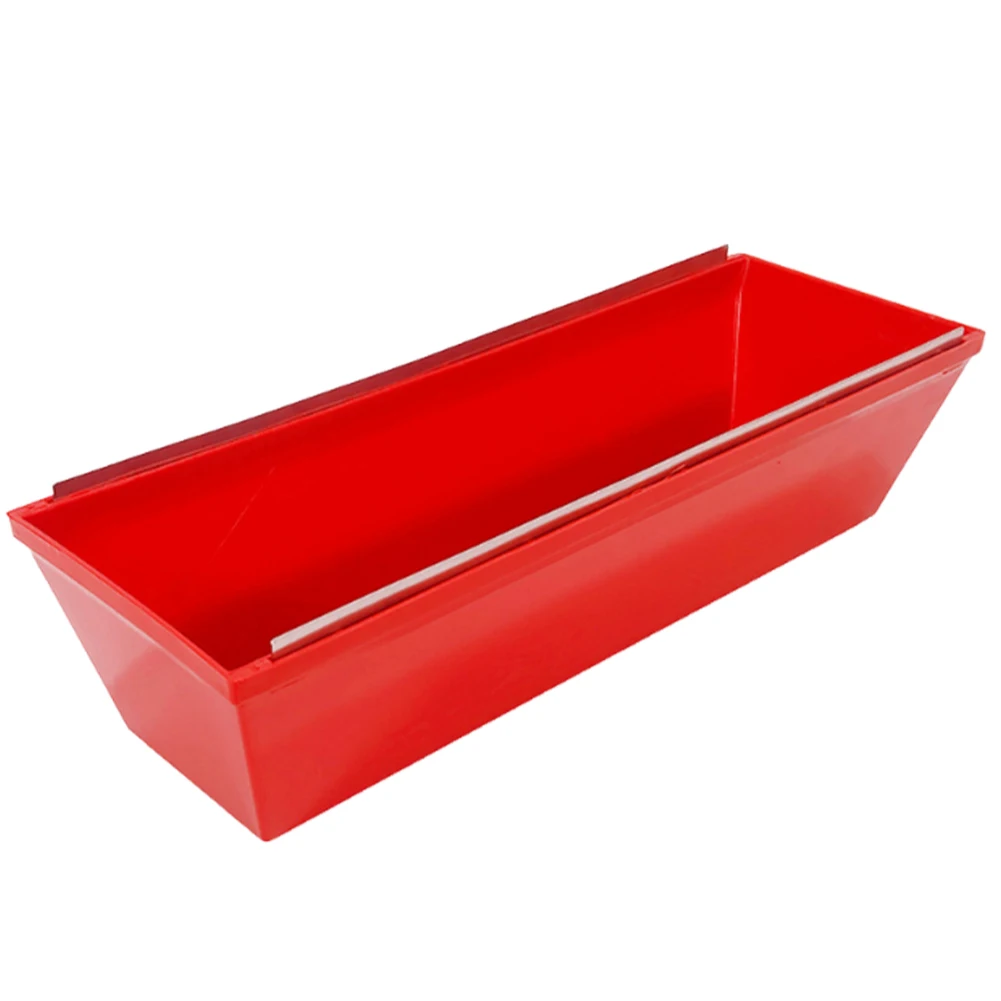 Plastic Drywall Mud Pan with Scraping Bar Plastic Mud Pan Spatula Drywall Mud Pans Drywall Tray for Quicker Knife Cleaning