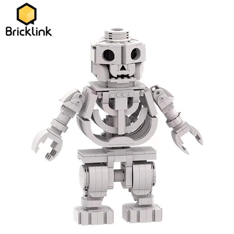 Bricklink Halloween Large Size Ideas MOC Up-Scaled Skeleton Figures Sets Creative DIY Building Blocks Kid Toys Halloween Gift