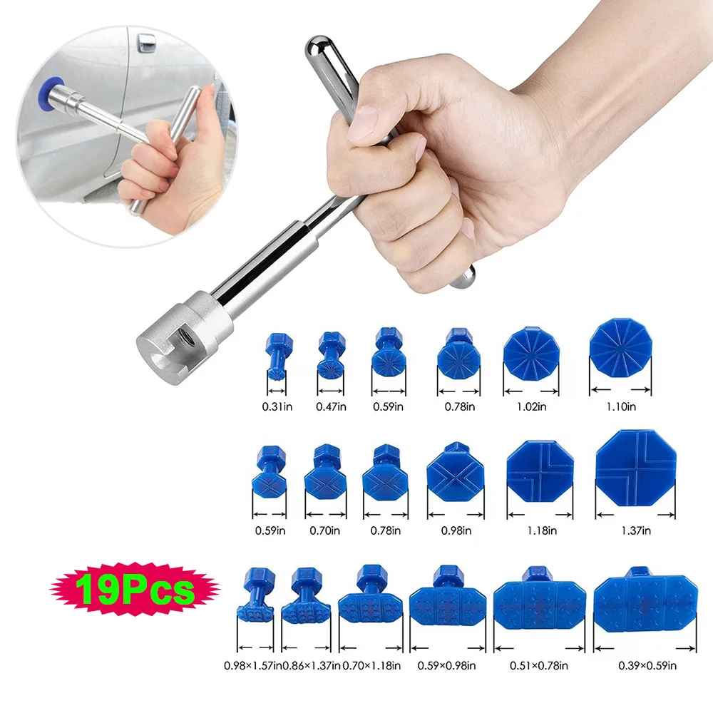 Car Paintless Dent Repair Tools Puller Traceless Removal Kit Slide Hammer Reverse Hammer Tool Auto Body Suction Cup / Glue Kits