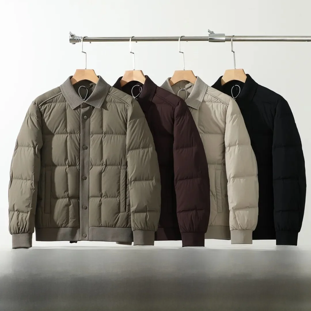 

High Loosen 90 Du down Men's Winter Busin Casual Waterproof Warm Anti-Cold Puffer Jaet Lightweight Comfortable