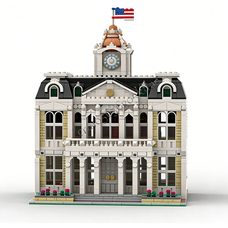 1960 pièces de construction modulaire MOC de style médiéval, rue principale, personnalisable, design populaire, jouet éducatif DIY, cadeau de festival