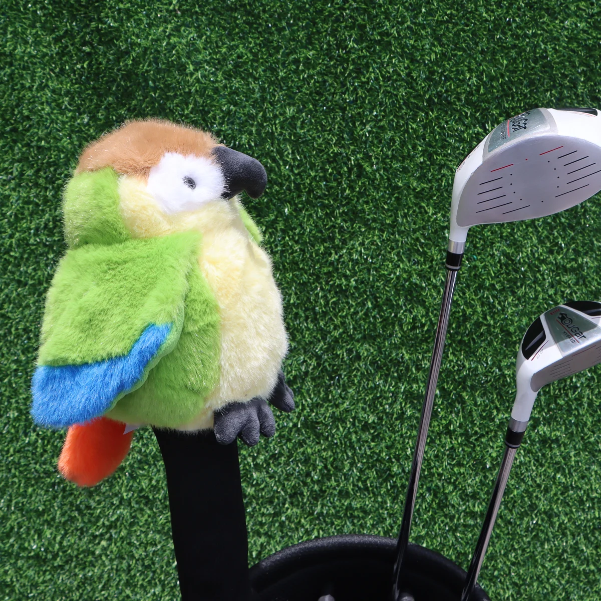 

Cute Birds Golf Headcovers for Fairway #3#5 Parrot Image Golf Accessories Golf Protector,Golf Wood Cover Noverty Cute Gifts