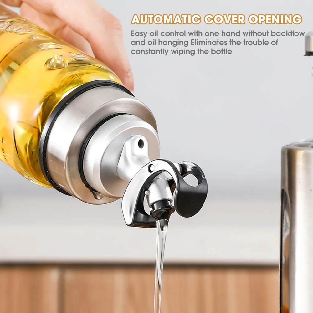5/2/1Pcs Oil Bottle Stopper Cap Food Grade Rubber Seal Liquor Dispenser Sprayer Wine Pourer Sauce Nozzle Lock Plug Kitchen Tool