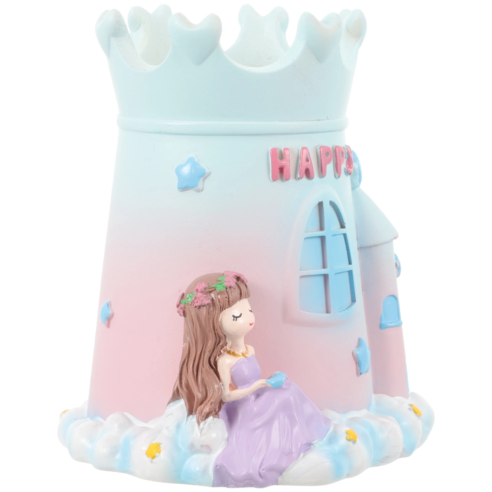 

Girls Pen Holder Resin Desktop Organizer Pencil Cup For Pens Makeup Brushes Art Supplies Stationery Container Desk