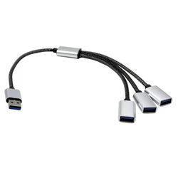 Dropship adattatore diviso alimentazione del convertitore del cavo prolunga USB maschio a 3/2 USB femmina