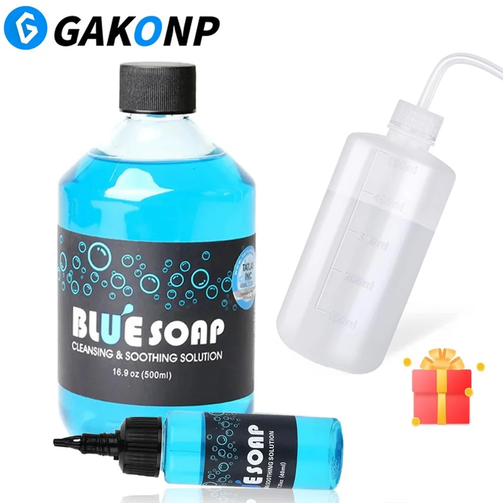 

500/40ML Tattoo Blue Soap Concentrating Tattoo Skin Soap Cleaning Soothing Solution Avoiding Skin Irritation Tattoo Accessories