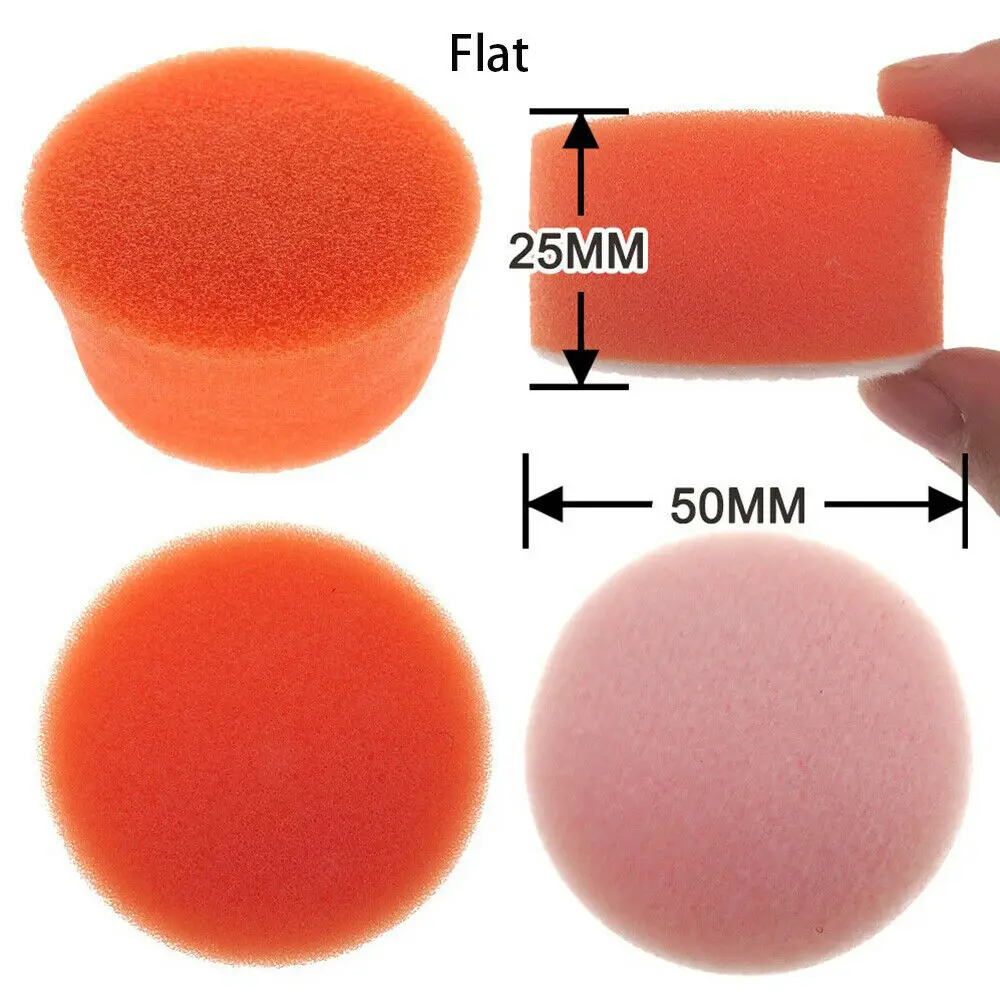 2 "นิ้ว50มม.ขัดขัดทำความสะอาดแผ่นสำหรับเจาะฟองน้ำบัฟเฟอร์ Waxing Buffing ล้างความงาม