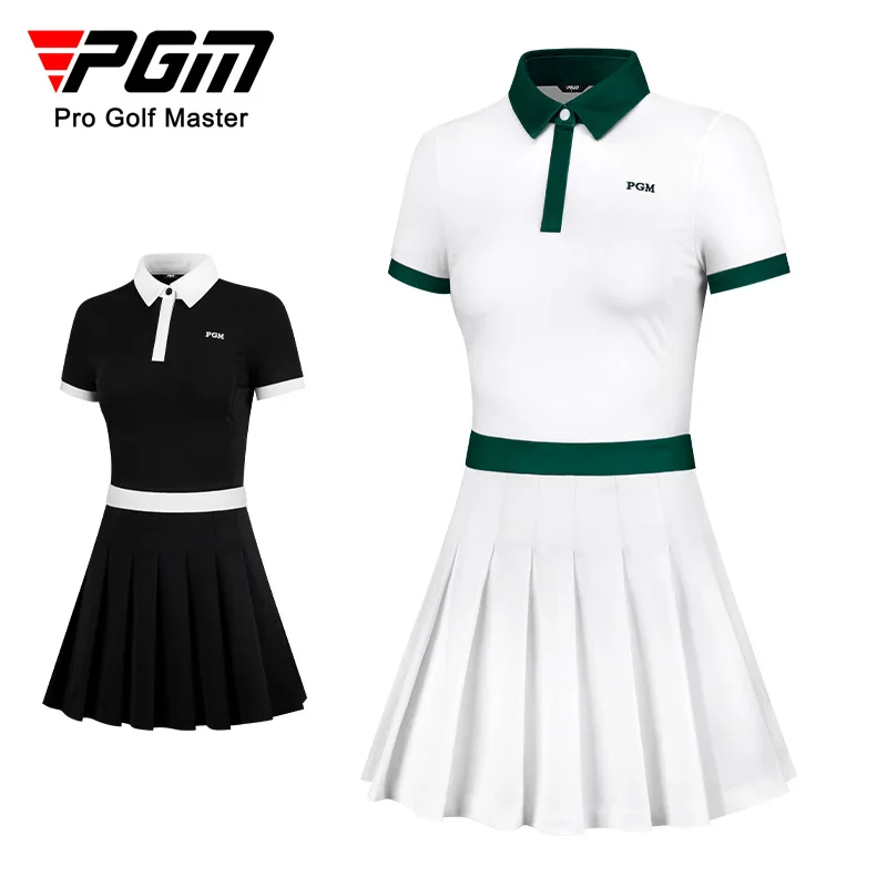 PGM Golf Women Dress Slim Fit Sports Girls Pleated Skirts Anti-lighting Shorts Summer Spring Autumn S-XL QZ078