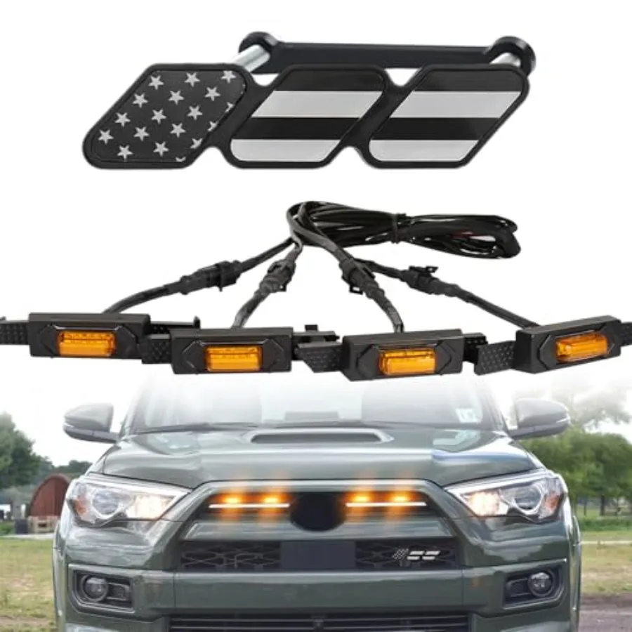 

Led Grill Grille Lights for 2021 2022 2023 2024 Toyota 4Runner Sr5 Limited Trd-pro sport off-road Front Grill Lights Raptor lig