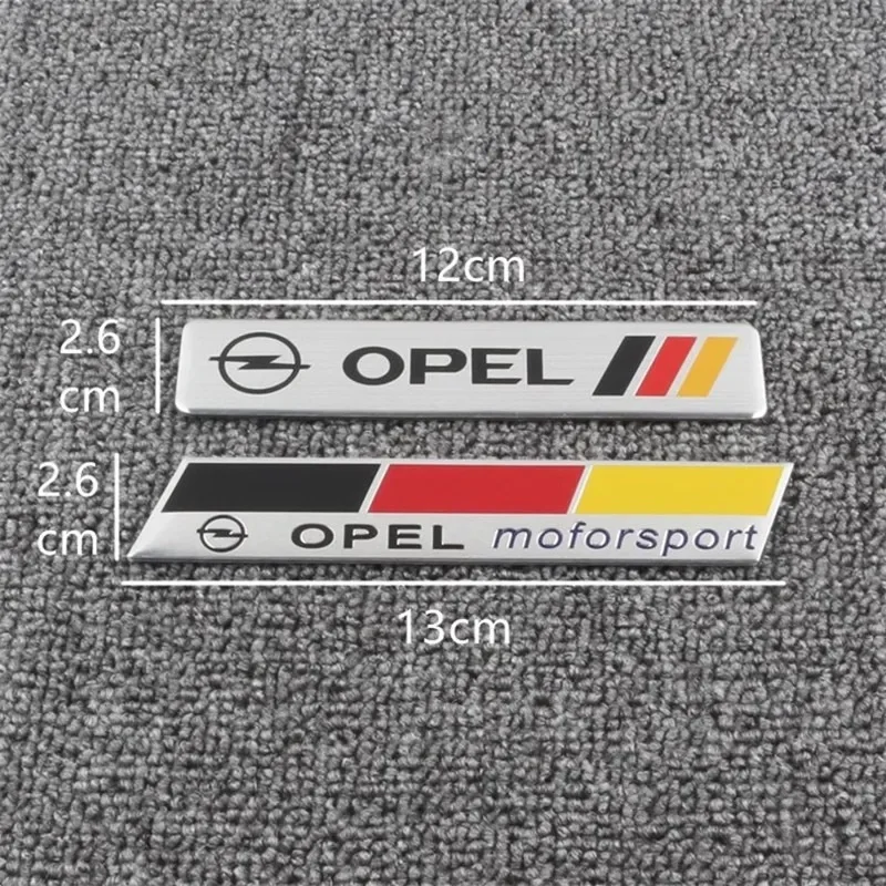 3D Aluminum Car Emblem Badge Styling Trunk Sticker For Opel Astra H G J Insignia Mokka Zafira Corsa Vectra C D Body Accessories