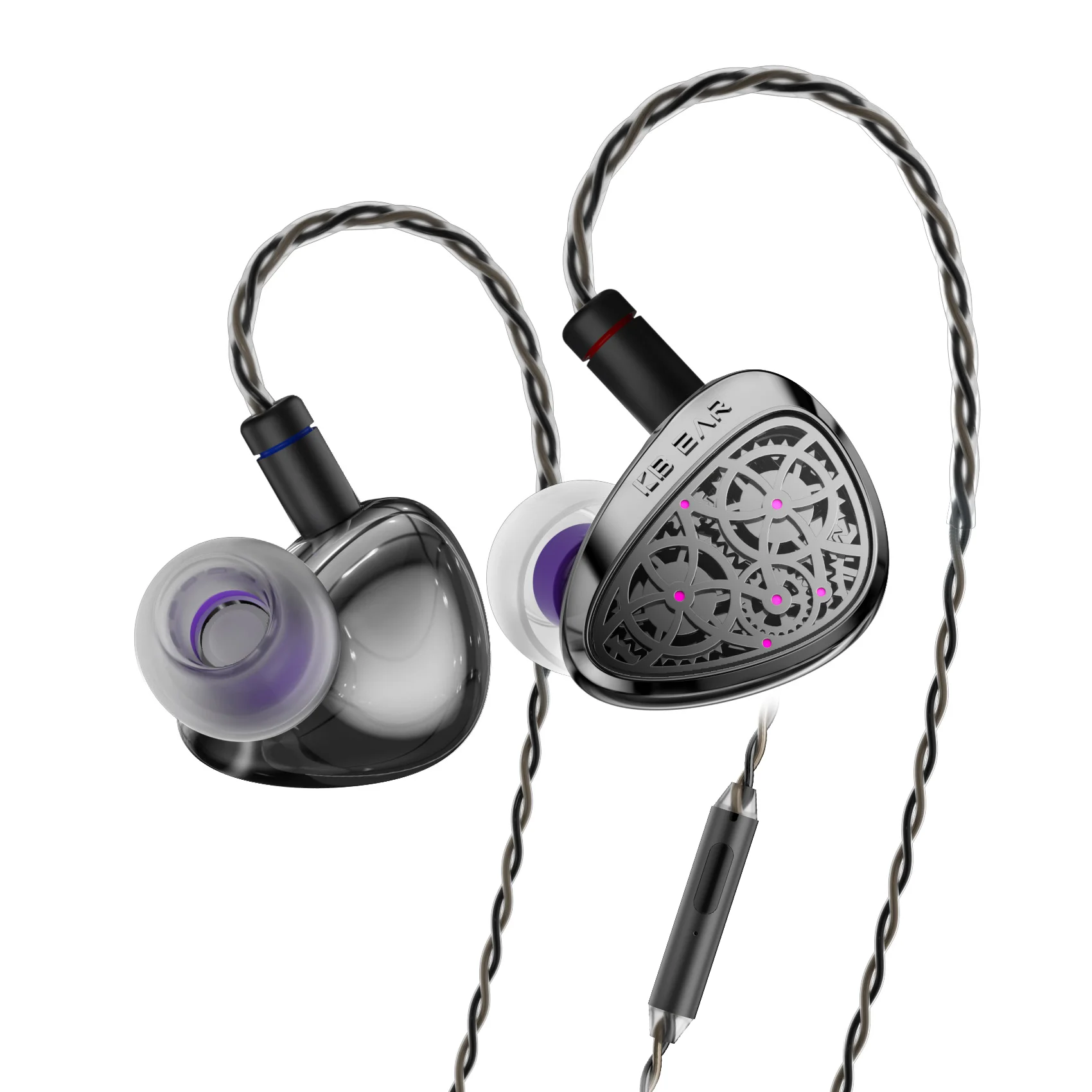 KBEAR Tourbillon-Pro TB-PRO oortelefoon 10 mm DD Hoge resolutie Type C HIFI bedrade oordopjes PU+PEEK+DLC composiet membraan