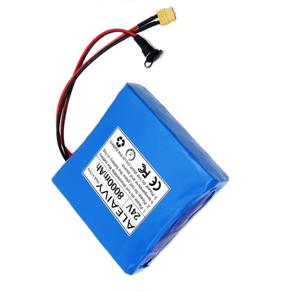 7S2P 18650 24V 8Ah بطارية ليثيوم مع BMS لسكوتر التوازن الذاتي دراجة أحادية كهربائية 8000mAh بطارية قابلة للشحن.