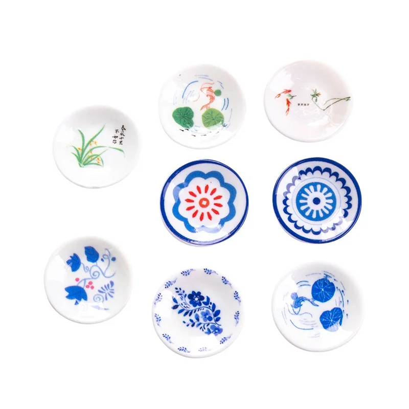 الجملة 50 قطعة/الوحدة لون الزهور نمط الأساسية الكرتون جولات طبق شكل الراتنج كابوشون الخرز قلادة مجوهرات ذاتية الصنع الإكسسوارات