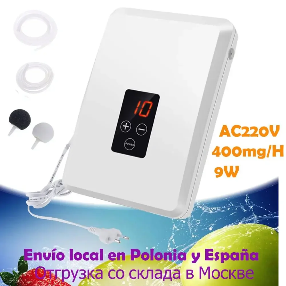 Alanchi Ozon Generator 220V 400mg Luftreiniger Ozonator Rad Timer Öl Gemüse Fleisch Frische Reinigen Luft Wasser Ozon EU STECKER