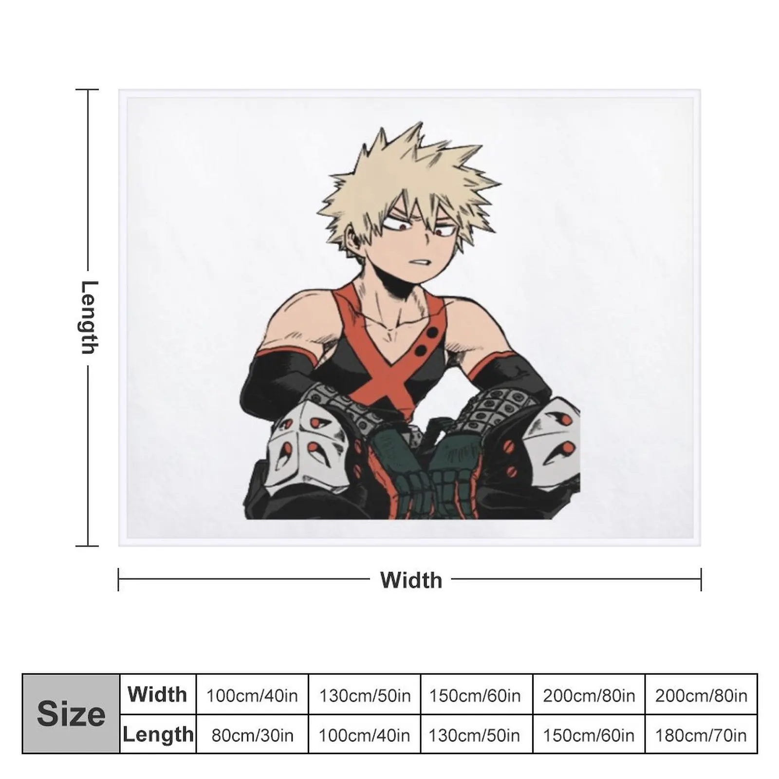 Katsuki Bakugo Throw Blanket Soft Beds christmas decoration Blankets