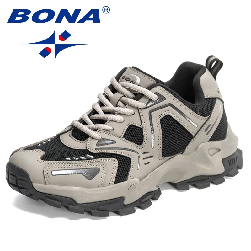 

BONA 2022 New Designers Classics Running Shoes Men Sports Shoes Comfortable Sneakers Man Walking Jogging Footwear Mansculino