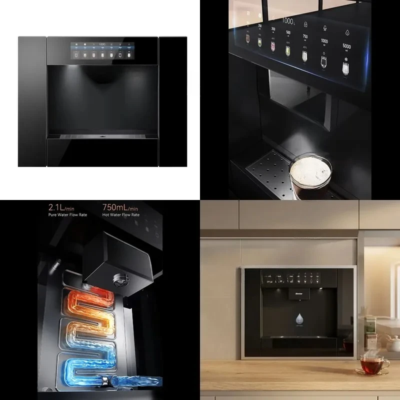 Smart Kitchen Embedded Water Dispenser Touch Screen Hot and Cold Water Dispenser for Home Office Use