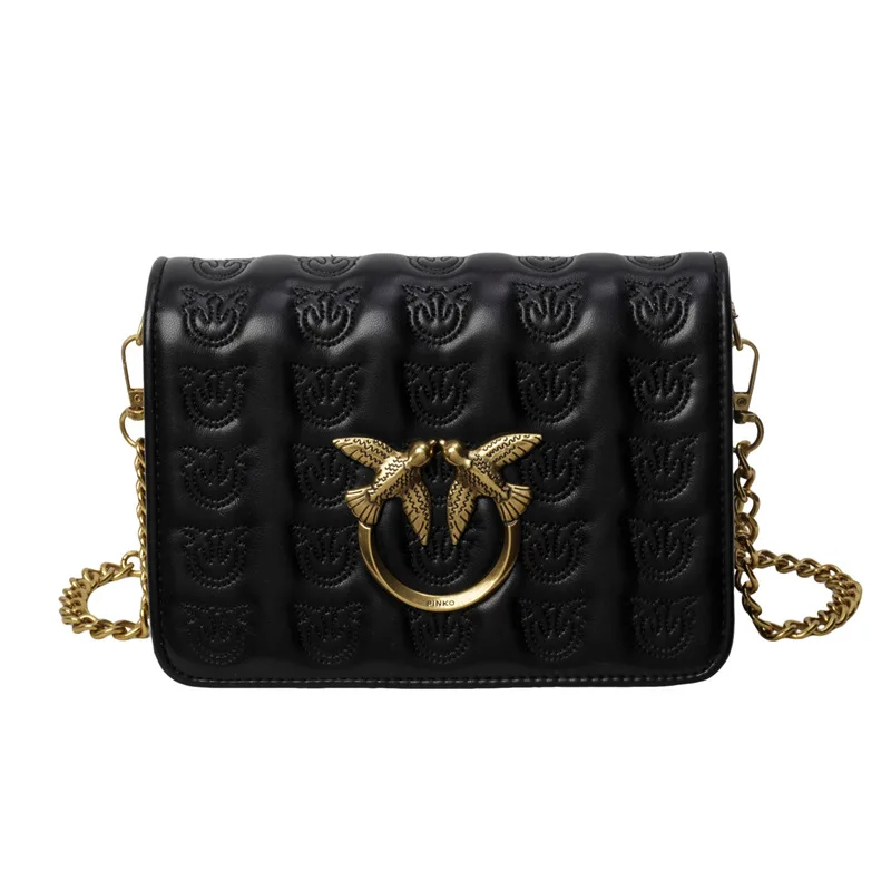 

​ Новинка 2023 года, женская сумка-ласточка, ремешок-цепочка с тиснением через плечо, квадратный кошелек под мышками для поездок на работу, шикарный и просторный ​