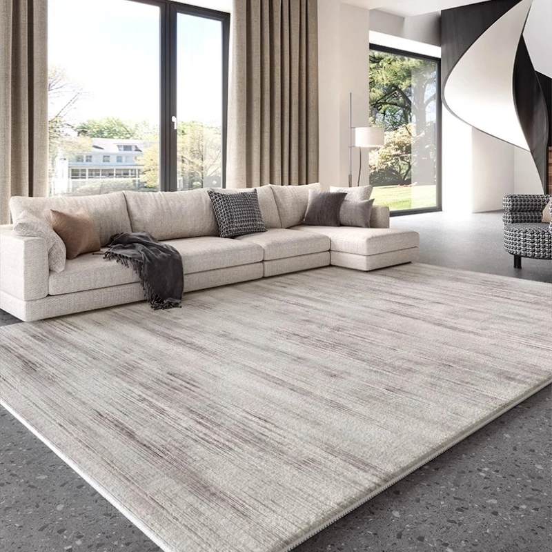 Modern Minimalist Carpets for Living Room Luxury Bedroom Decor Grey Carpet Fluffy Soft Lounge Rug Home Thick Non-slip Plush Mat