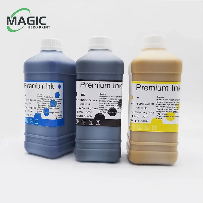 Magic NEW 1000ML Eco-Solvent Ink For Epson DX4 DX5 DX6 DX7 DX10 XP600 Printhead for Mimaki JV33 CJV300 JV5 CJV150 CJV160