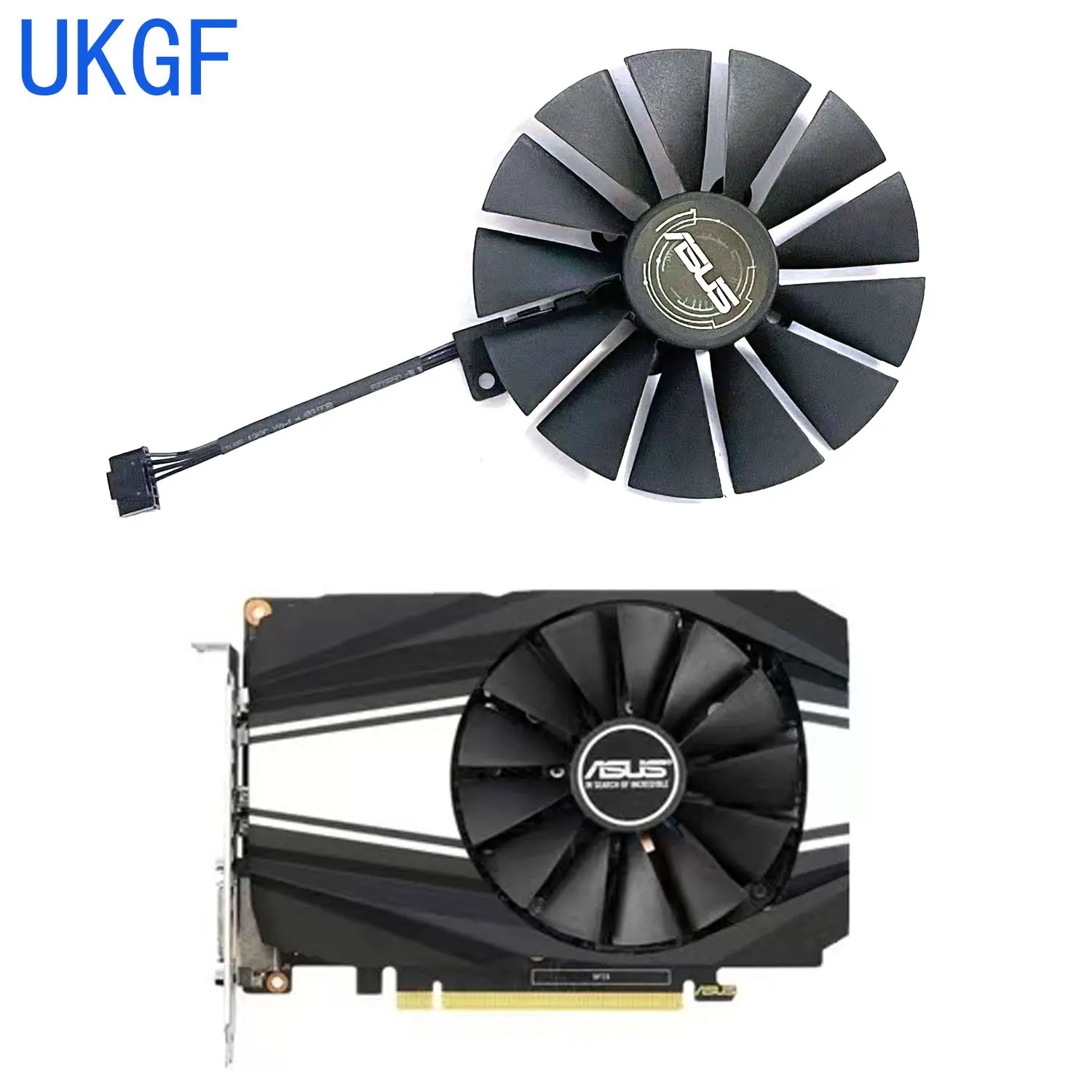 

95MM 6PIN FDC10U12D9-C PLD10010B12HH RTX2060 GPU fan for ASUS PH-GTX 1660Ti GTX 1660 PH-GTX 1660S PH-RTX 2060-6G graphics card