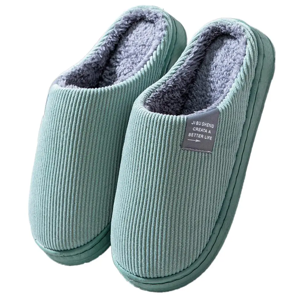 Winter-Plüsch-Hausschuhe, Leicht, Warm, Geschlossene Zehenpartie, Weiche Flauschige Fütterung, Slipper für Schlafzimmer und Wohnzimmer – Detail 2