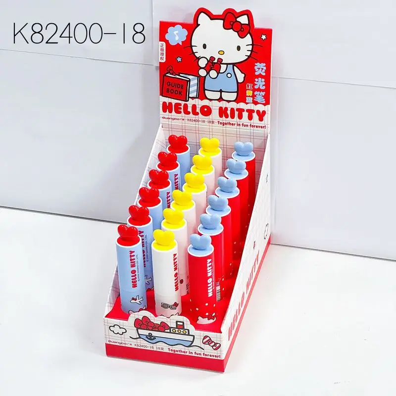 

18 Pcs/Lot Kitty 3 Color Highlighter Painting Art Marker Highlighter Gift Stationery Cute School Supplies